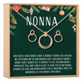 Christmas Gift for Nonna Linked Circles Earring and Necklace Jewelry Set by Dear Ava