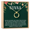 Christmas Gift for Nonna Linked Circles Necklace by Dear Ava