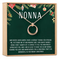 Christmas Gift for Nonna Linked Circles Necklace by Dear Ava
