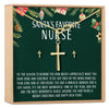 Christmas Gift for Nurse Cross earring and Necklace Set Jewelry Set