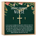 Christmas Gift for Nurse Cross earring and Necklace Set Jewelry Set by Dear Ava