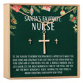 Christmas Gift for Nurse Cross earring and Necklace Set Jewelry Set by Dear Ava