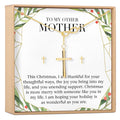 Christmas Gift for Other Mother Cross earring and Necklace Set Jewelry Set by Dear Ava