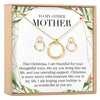 Christmas Gift for Other Mother Linked Circles Earring and Necklace Jewelry Set