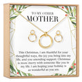 Christmas Gift for Other Mother Linked Circles Earring and Necklace Jewelry Set by Dear Ava