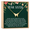 Christmas Gift for Sister Butterfly Pendant Necklace