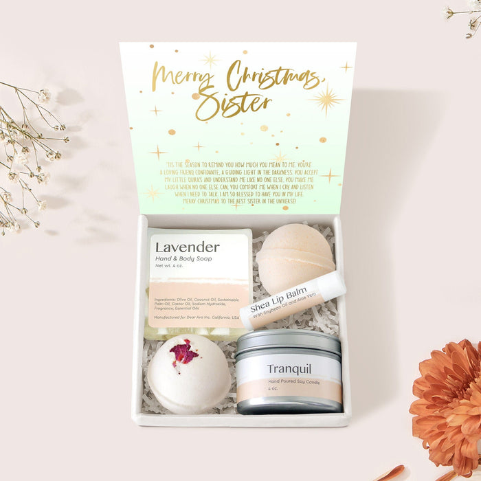 Christmas Gift for Sister Compass Necklace Gift Box Set by Dear Ava