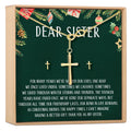 Christmas Gift for Sister Cross earring and Necklace Set Jewelry Set by Dear Ava