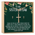 Christmas Gift for Sister-In-Law Cross earring and Necklace Set Jewelry Set by Dear Ava