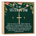 Christmas Gift for Sister-In-Law Cross earring and Necklace Set Jewelry Set by Dear Ava