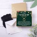 Christmas Gift for Sister-In-Law Linked Circles Earring and Necklace Jewelry Set by Dear Ava