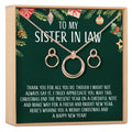 Christmas Gift for Sister-In-Law Linked Circles Earring and Necklace Jewelry Set by Dear Ava
