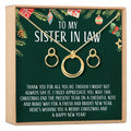 Christmas Gift for Sister-In-Law Linked Circles Earring and Necklace Jewelry Set by Dear Ava