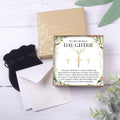Christmas Gift for Stepdaughter Cross earring and Necklace Set Jewelry Set by Dear Ava