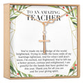 Christmas Gift for Teacher Infinity Cross Necklace by Dear Ava
