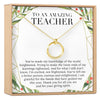 Christmas Gift for Teacher Linked Circles Necklace