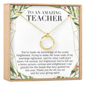 Christmas Gift for Teacher Linked Circles Necklace by Dear Ava