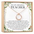 Christmas Gift for Teacher Linked Circles Necklace by Dear Ava
