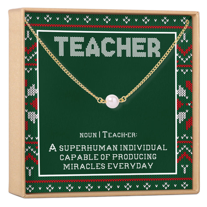 Christmas Gift for Teacher Necklace, Multiple Styles by Dear Ava