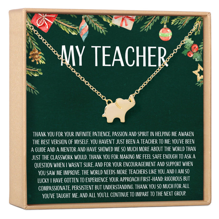 Christmas Gift for Teacher Necklace, Multiple Styles by Dear Ava