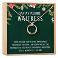 Christmas Gift for Waitress Linked Circles Necklace by Dear Ava