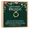 Christmas Gift for Waitress Linked Circles Necklace