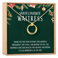 Christmas Gift for Waitress Linked Circles Necklace by Dear Ava