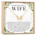Christmas Gift for Wife Butterfly Pendant Necklace by Dear Ava