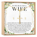 Christmas Gift for Wife Cross earring and Necklace Set Jewelry Set by Dear Ava