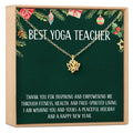 Christmas Gift for Yoga Teacher Lotus Necklace by Dear Ava