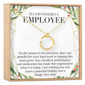 Christmas Gifts for Employee Appreciation Linked Circles Necklace by Dear Ava