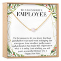 Christmas Gifts for Employee Appreciation Pearl Necklace by Dear Ava