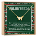 Christmas Gifts for Volunteer Appreciation Butterfly Pendant Necklace by Dear Ava