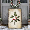 Christmas Holly Wall Art II by Tailored Canvases
