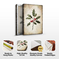 Christmas Holly Wall Art II by Tailored Canvases