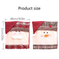 Christmas Santa Claus Snowman Chair Cover by DailySale
