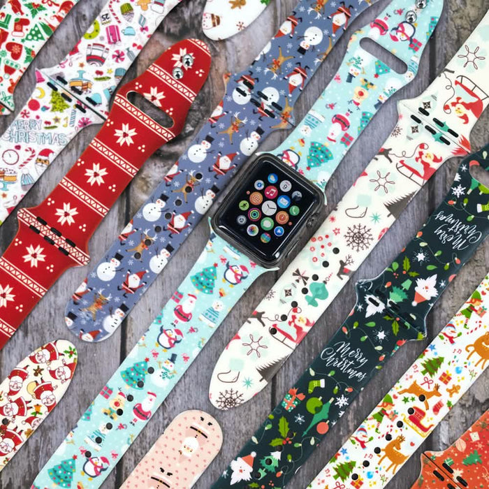 Christmas Silicone Apple Watch Bands by DailySale