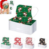Christmas Special Mask Disposable Dustproof and Breathable Three-layer Protective Cover