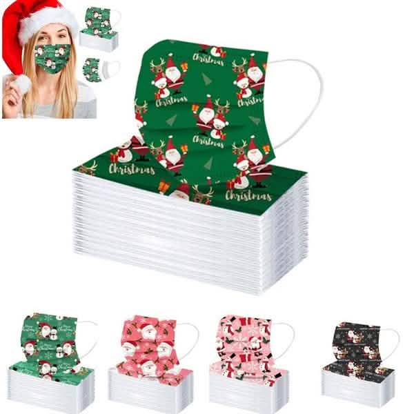 Christmas Special Mask Disposable Dustproof and Breathable Three-layer Protective Cover by DailySale