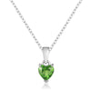Chrome Diopside Heart Necklace