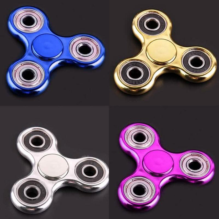 Chrome Tri Fidget Spinner - Assorted Colors by DailySale