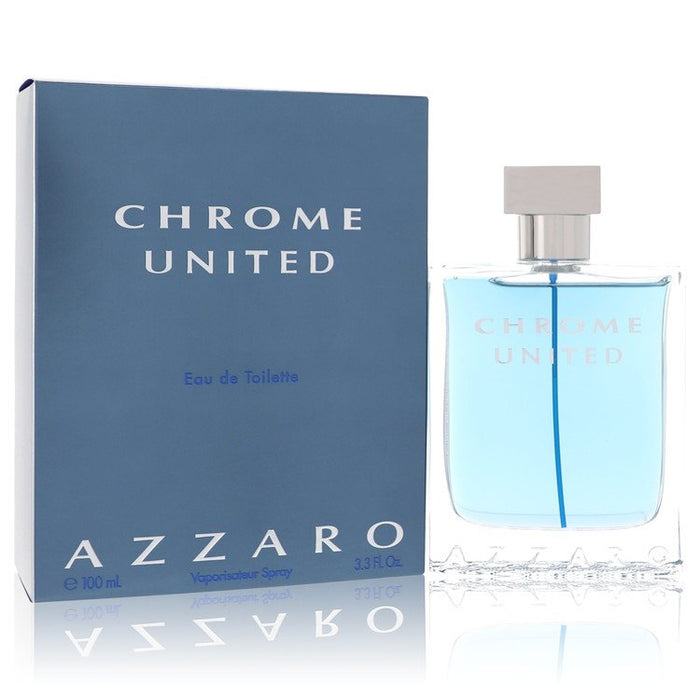Chrome United by Azzaro Eau De Toilette Spray 3.4 oz for Men by Avera Group