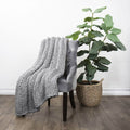 Chunky Knit Throw Blanket by DailySale