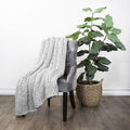Chunky Knit Throw Blanket by DailySale
