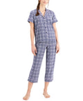Charter Club Notch Collar Capri Pants Pajama Set, XS by Vanessa Jane