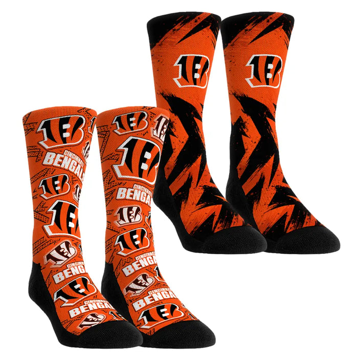 Cincinnati Bengals - Game Day 2-Pack by Rock 'Em Socks