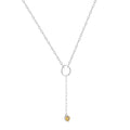 Citrine Drop Necklace by Fine Color Jewels