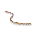 Citrine Round Tennis Bracelet by Fine Color Jewels