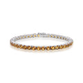 Citrine Round Tennis Bracelet by Fine Color Jewels