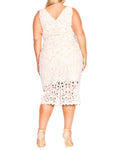City Chic All Class Lace Overlay Sheath Dress, Size 24 / XXL by Vanessa Jane